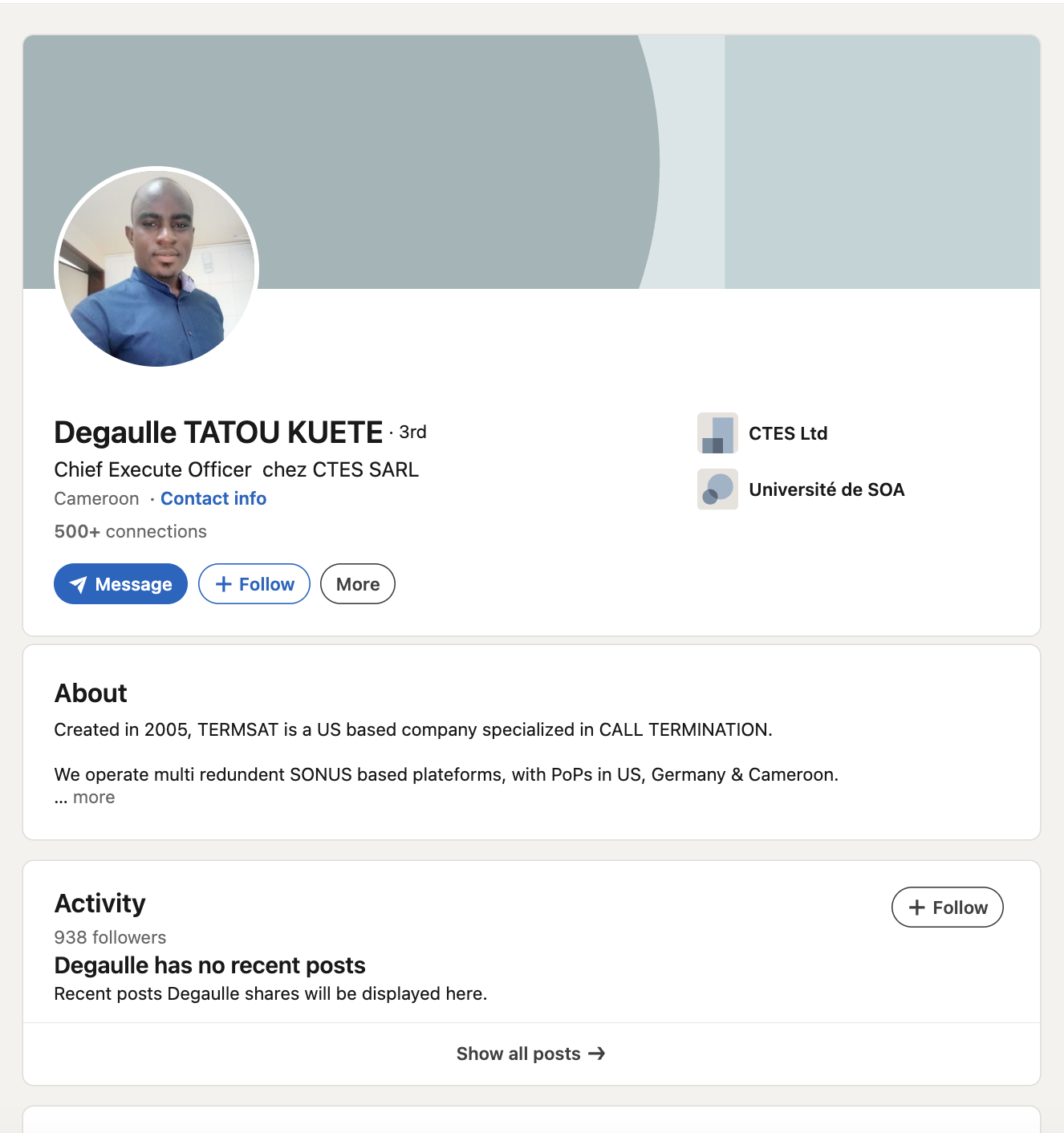 Degaulle Tatou Kuete